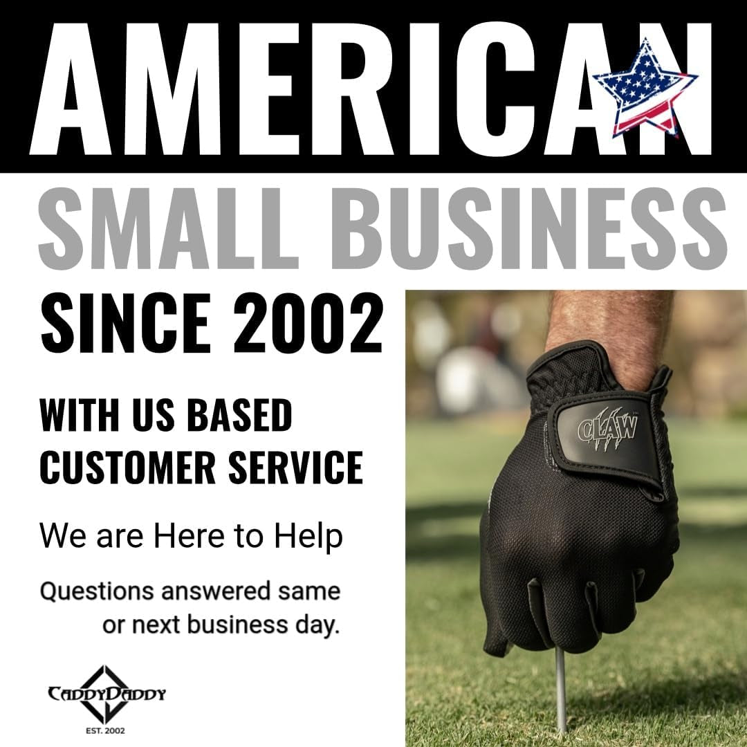 Claw Golf Gloves for Men | Flex-Mesh Design for Cool Ventilation | Lasts 3-5 Times Longer than Leather | Silicone-Web Coating for Maximum Grip | Machine-Washable