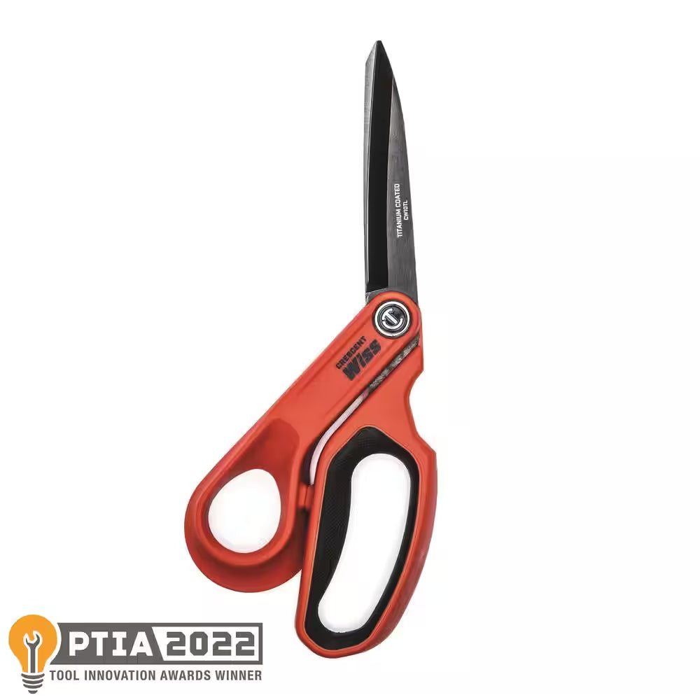 Wiss 10 In. Titanium Coated Offset Left Handed Tradesman Scissors