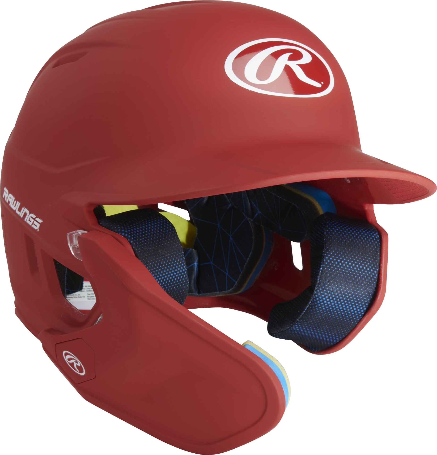 MACH One-Tone Matte Helmet W/Adjustable Face Guard - Senior | Matte Scarlet | SENIOR