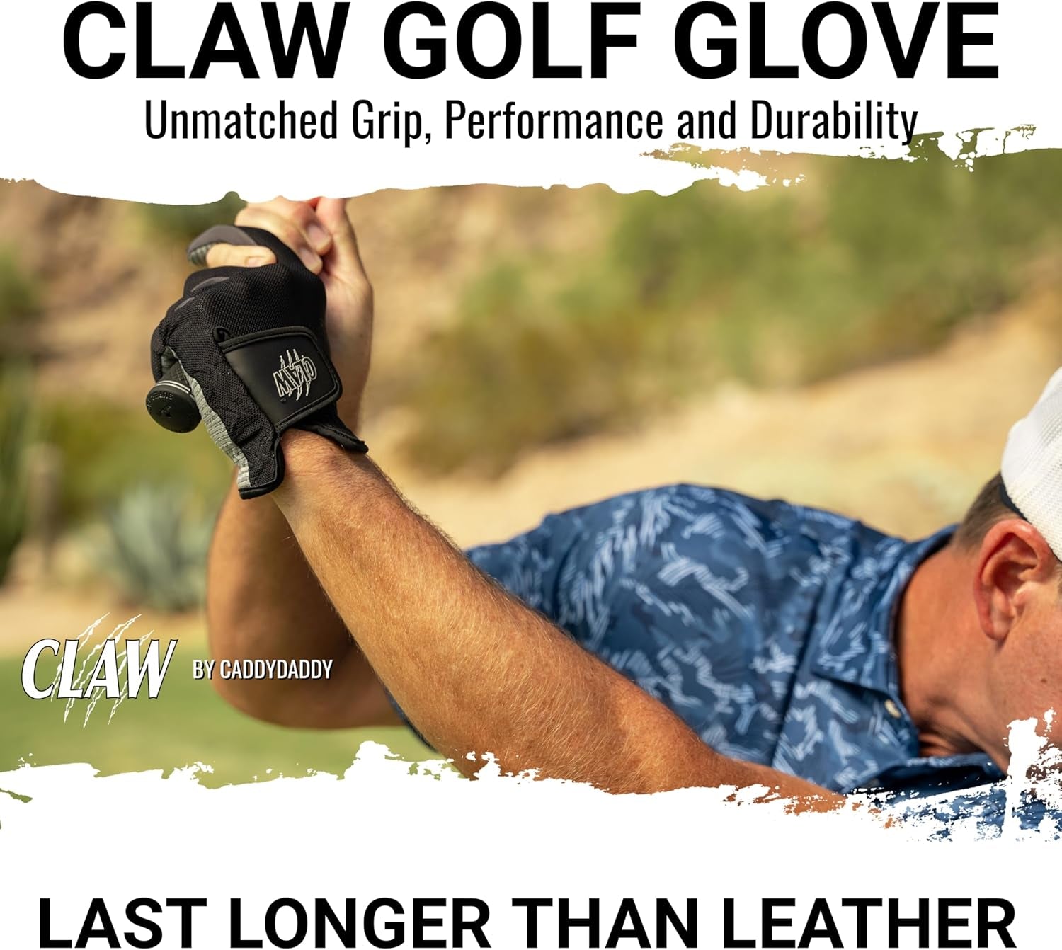 Claw Golf Gloves for Men | Flex-Mesh Design for Cool Ventilation | Lasts 3-5 Times Longer than Leather | Silicone-Web Coating for Maximum Grip | Machine-Washable