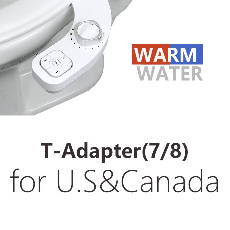 Bidet Hot and Cold Bidet Left Handed Bidet Warm Water Bidet for Toilet Seat Bidets Sprayer Two Nozzles Self Cleaning