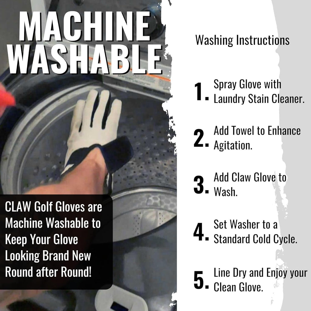 Claw Golf Gloves for Men | Flex-Mesh Design for Cool Ventilation | Lasts 3-5 Times Longer than Leather | Silicone-Web Coating for Maximum Grip | Machine-Washable