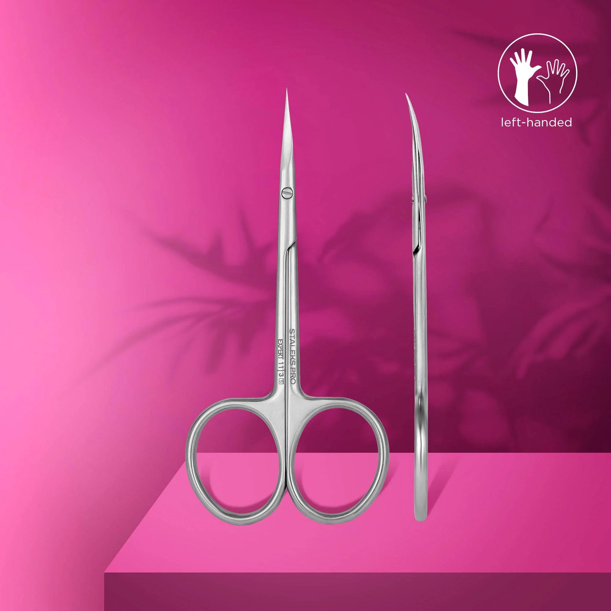 Staleks Professional Cuticle Scissors for Left-Handed Users EXPERT 11 TYPE 3